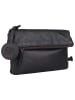 Bellicci Leren schoudertas "Kline" zwart - (B)24 x (H)15 x (D)4 cm