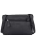 Bellicci Leder-Umhängetasche "Kline" in Schwarz - (B)24 x (H)15 x (T)4 cm