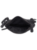 Bellicci Leder-Umhängetasche "Kline" in Schwarz - (B)24 x (H)15 x (T)4 cm