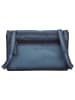 Bellicci Leren schoudertas "Kline" blauw - (B)24 x (H)15 x (D)4 cm