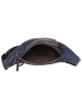 SPARWELL Leder-Brustbeutel "Simply Sloan" in Dunkelblau/ Braun - (B)32 x (H)14 x (T)7 cm