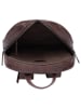 SPARWELL Leder-Rucksack "Stable Sawyer" in Dunkelblau/ Braun - (B)31 x (H)41 x (T)15 cm