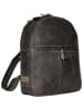 SPARWELL Leder-Rucksack "Trendy Tory" in Braun - (B)27 x (H)33 x (T)9 cm