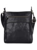 WEZBEY Leder-Umhängetasche "Adrian 4004" in Schwarz - (B)25 x (H)28 x (T)5 cm