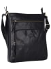 WEZBEY Leder-Umhängetasche "Adrian 4004" in Schwarz - (B)25 x (H)28 x (T)5 cm