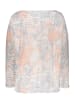 Juvia Sweatshirt in Grau/ Creme/ Orange