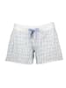 Juvia Shorts in Weiß/ Hellblau
