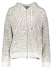 Juvia Sweatjacke in Sand/ Weiß