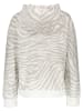 Juvia Sweatjacke in Sand/ Weiß