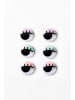 folia PAPER Wiebeloogjes "Lashes L" zwart/wit