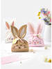folia PAPER Papiertüten-Bastelset "Häschen" in Rosa/ Braun/ Weiß