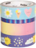 folia PAPER Washitape "Sunnyside" meerkleurig - 4 x 5 m