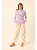 Just Cashmere Kasjmieren coltrui "Lexie" paars