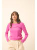 Just Cashmere Kaszmirowy sweter "Vivian" w kolorze różowym