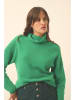 Just Cashmere Kasjmieren coltrui "Blantyre" groen