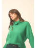 Just Cashmere Kaszmirowy golf "Blantyre" w kolorze zielonym