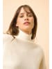Just Cashmere Kaschmir-Rollkragenpullover "Alyssa" in Creme