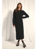 Just Cashmere Kaszmirowa sukienka "Lina" w kolorze czarnym