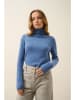 Just Cashmere Kaszmirowy golf "Ava" w kolorze błękitnym