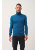 Just Cashmere Kasjmieren coltrui "Connor" blauw