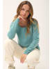 Just Cashmere Kaszmirowy sweter "Fiona" w kolorze turkusowym
