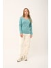Just Cashmere Kaszmirowy sweter "Fiona" w kolorze turkusowym