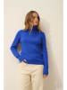 Just Cashmere Kasjmieren coltrui "Miraya" blauw