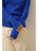 Just Cashmere Kasjmieren coltrui "Miraya" blauw