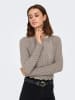 ONLY Sweter w kolorze szarobrązowym
