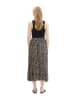 Tom Tailor Kleid in Schwarz/ Creme