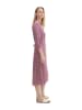 Tom Tailor Hemdkleid in Pink/ Weiß