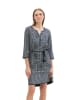Tom Tailor Kleid in Dunkelblau/ Weiß