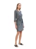 Tom Tailor Kleid in Dunkelblau/ Weiß