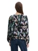 TOM TAILOR Denim Bluse in Schwarz/ Bunt