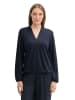 Tom Tailor Bluse in Dunkelblau