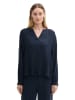 Tom Tailor Bluse in Dunkelblau