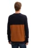 Tom Tailor Sweter w kolorze granatowo-pomarańczowym