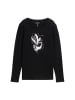 Tom Tailor Longsleeve in Schwarz