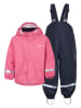 Didriksons 2tlg. Regenoutfit "Slaskeman" in Pink/ Dunkelblau