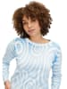CARTOON Pullover in Hellblau/ Weiß