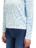 CARTOON Pullover in Hellblau/ Weiß