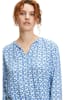 CARTOON Blouse blauw/crème
