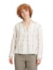 CARTOON Leinen-Bluse in Creme/ Schwarz