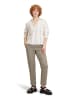 CARTOON Leinen-Bluse in Creme/ Schwarz