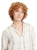 CARTOON Leinen-Bluse in Creme/ Schwarz