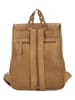 HIDE & STITCHES Leder-Rucksack in Hellbraun - (B)25 x (H)32 x (T)12 cm