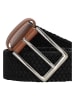 HIDE & STITCHES Pasek "Santa Fe" w kolorze czarno-jasnobrązowym