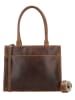 HIDE & STITCHES Leren businesstas bruin - (B)39 x (H)32,5 x (D)5 cm