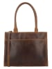 HIDE & STITCHES Leren businesstas bruin - (B)39 x (H)32,5 x (D)5 cm
