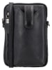 HIDE & STITCHES Leren smartphonetas zwart - (B)13 x (H)19 x (D)2 cm